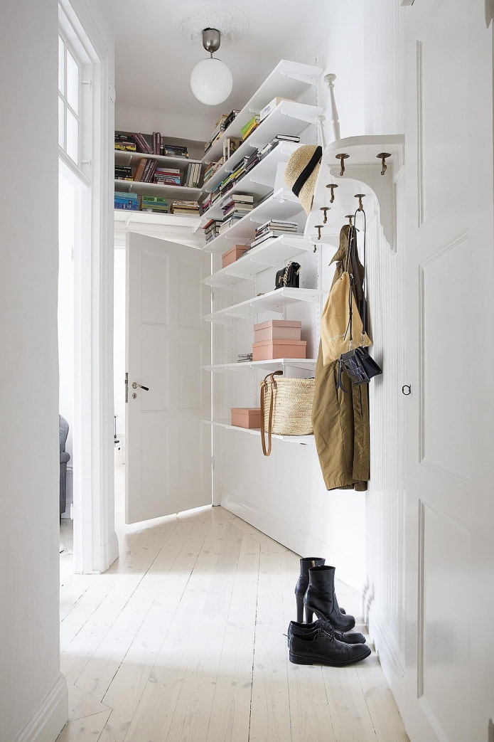 Books in the hallway