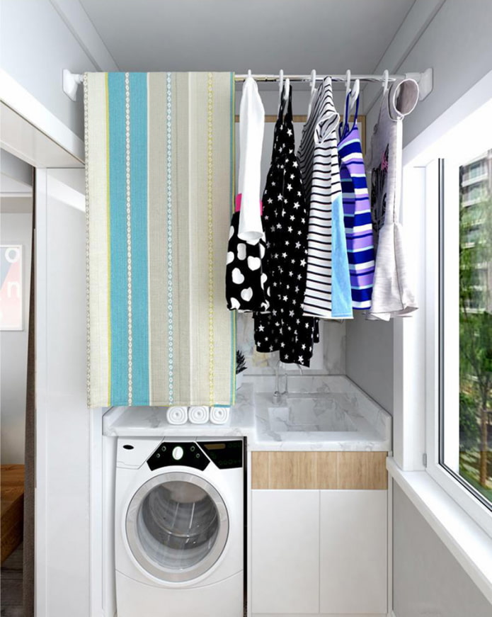 things in the bathroom are drying