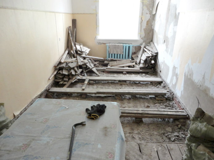 Replacing the floor Replacing the floor