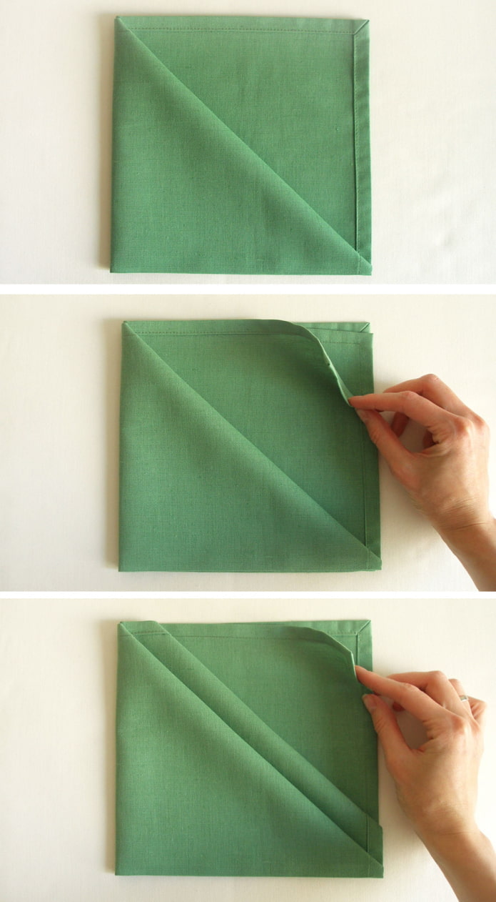 Folding the pocket 1 step