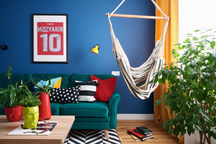 Colorful living room