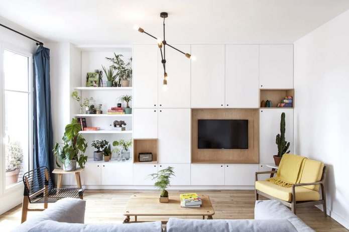 TV area with storage system TV area with storage system