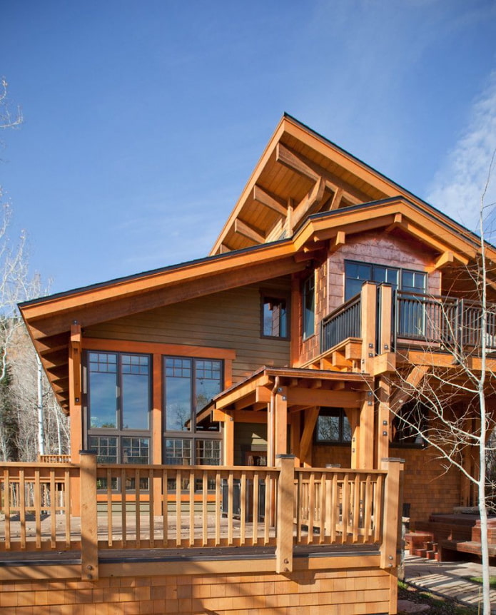 frame house in spring