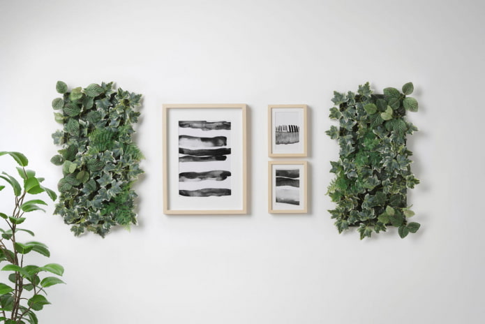 panel made of artificial flowers panel made of artificial flowers