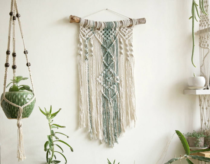 colored macrame
