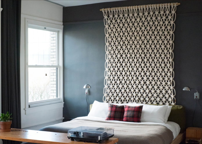macrame headboard