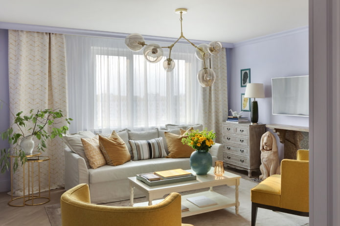 Tulle in the living room