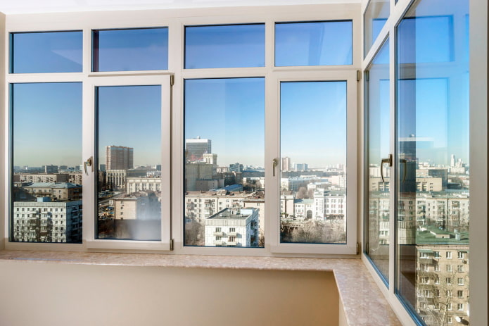 plastic windows on the loggia plastic windows on the loggia