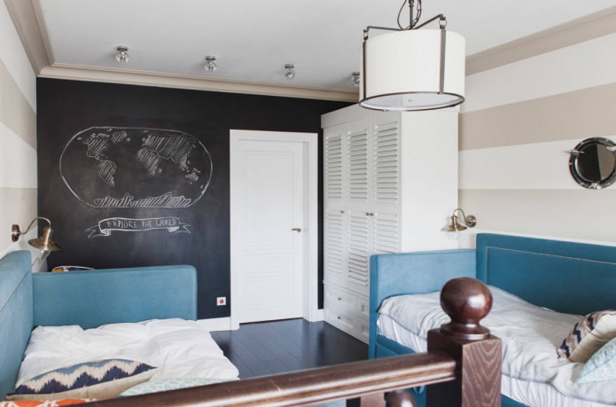 nursery for two with slate wall nursery for two with slate wall