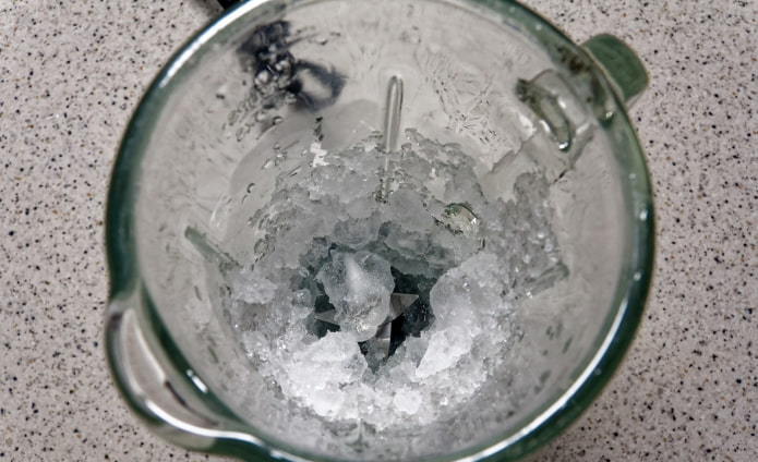 Ice in a blender