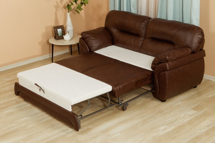 Airing the unfolded sofa