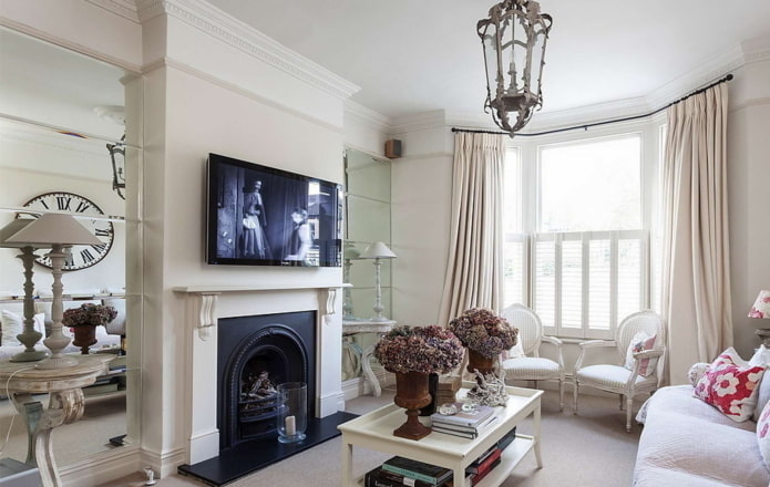 vintage light living room