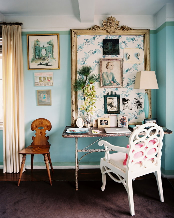 color palette in vintage style