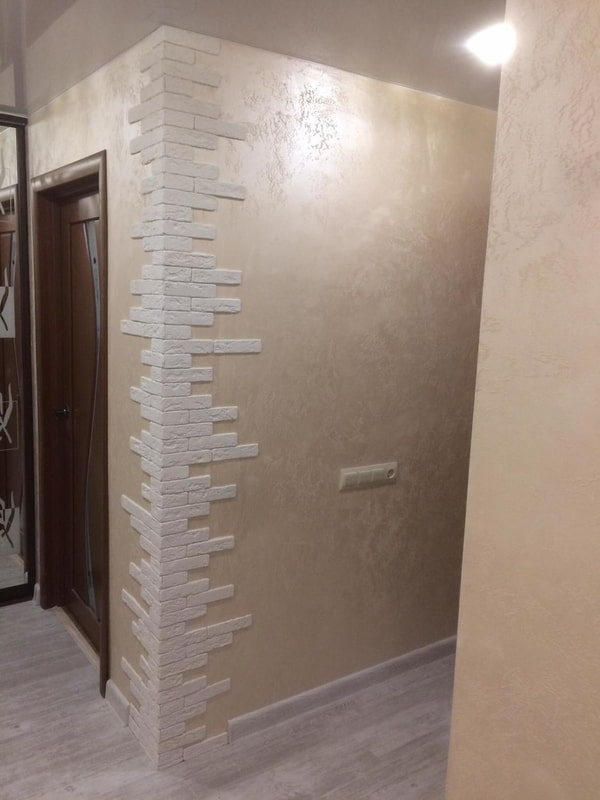 brick finishing of the outer corner