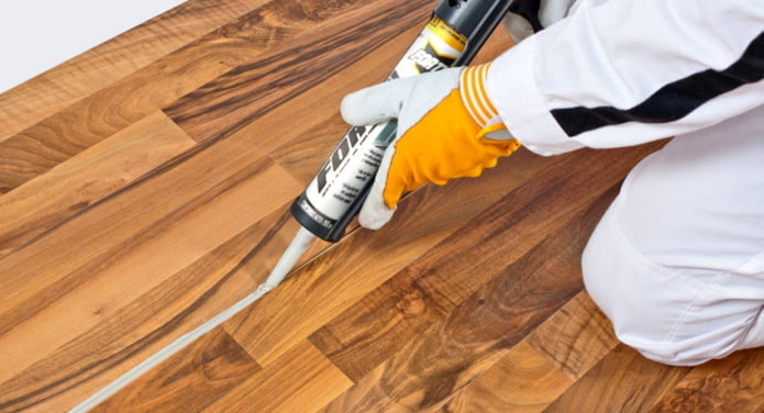 Cold welding of linoleum Cold welding of linoleum