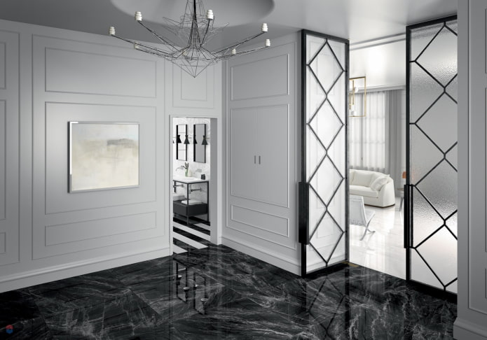 dark marbled floor in the interior dark marbled floor in the interior