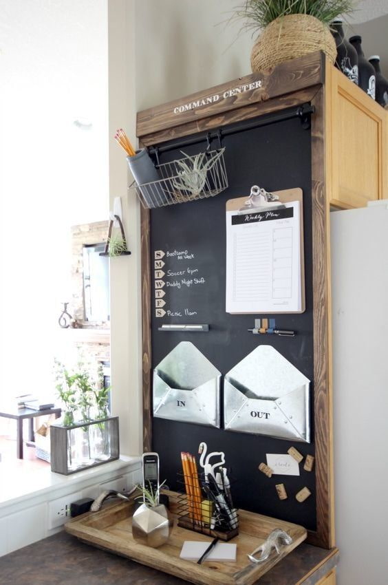 Chalkboard organizer