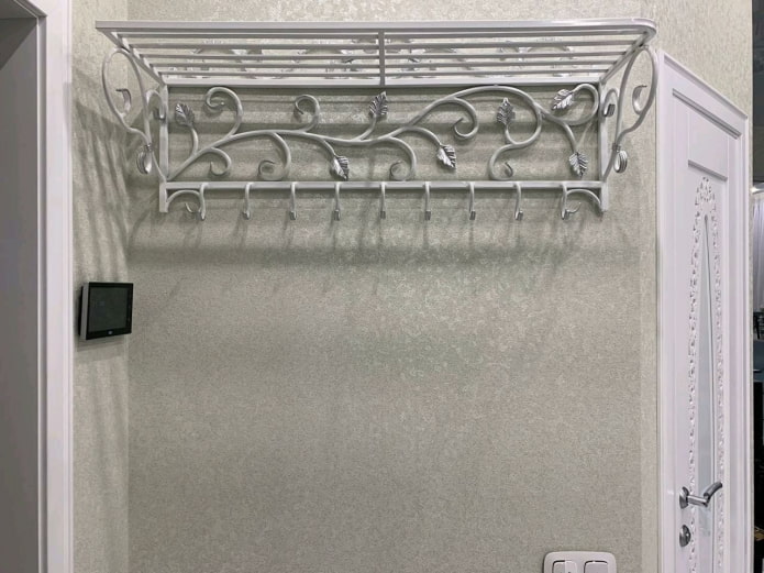 wrought iron hanger in the hallway wrought iron hanger in the hallway