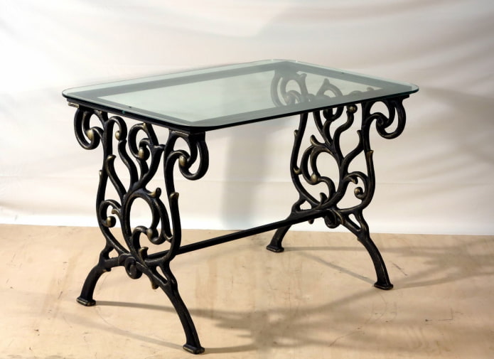 wrought iron table with glass wrought iron table with glass
