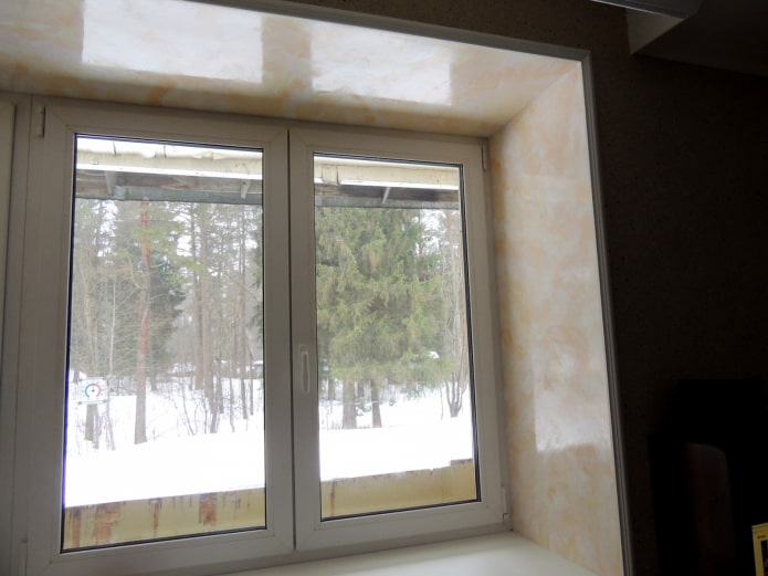 decoration of window slopes