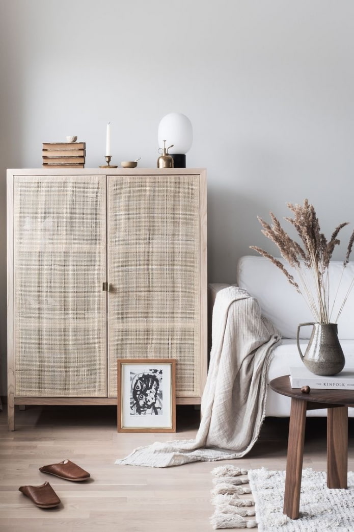 textiles in neutral shades