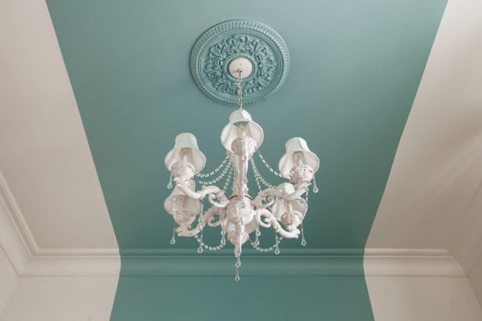 Rosetta above the chandelier Rosetta above the chandelier