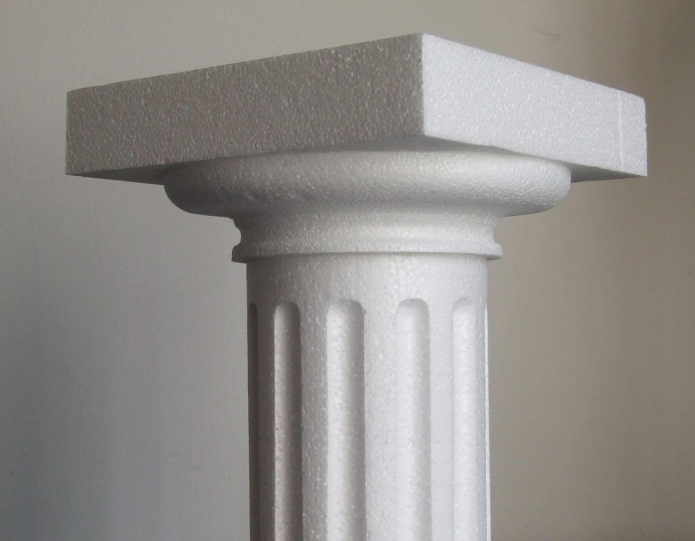 Styrofoam column Styrofoam column