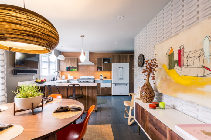 bright retro kitchen