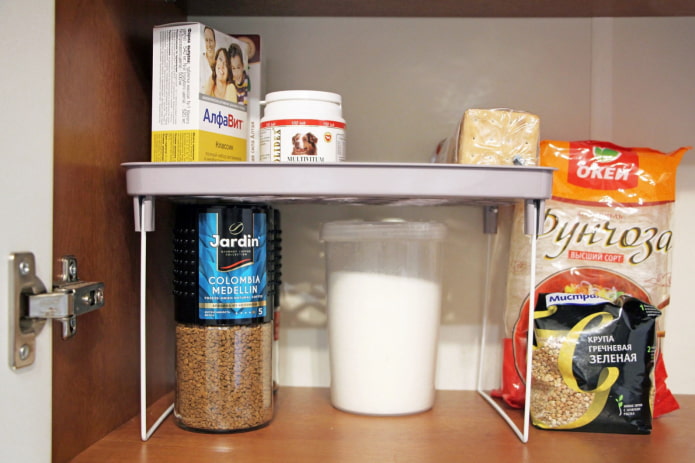 Shelf in the kitchen cabinet Shelf in the kitchen cabinet
