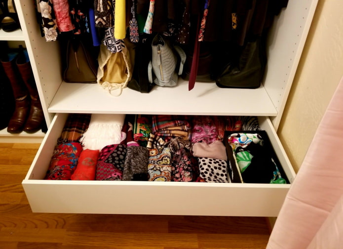 storage of scarves storage of scarves