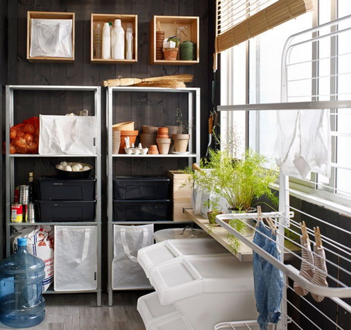 shelving on the balcony shelving on the balcony