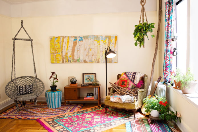 interior in the style of the 60s