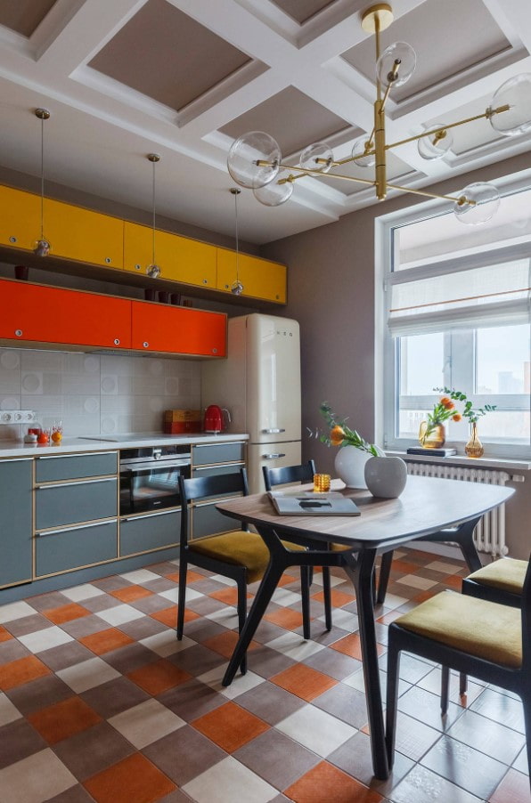 bright retro kitchen