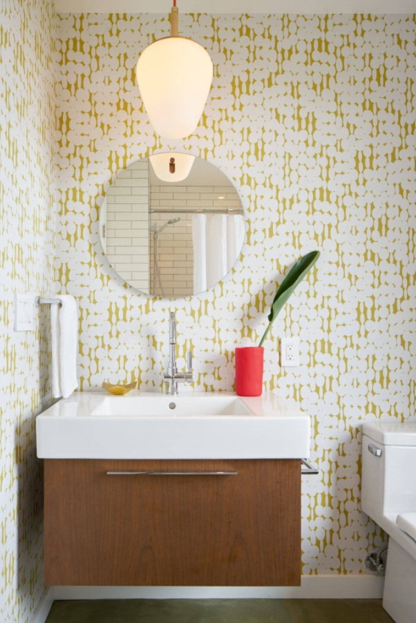 bathroom in retro style