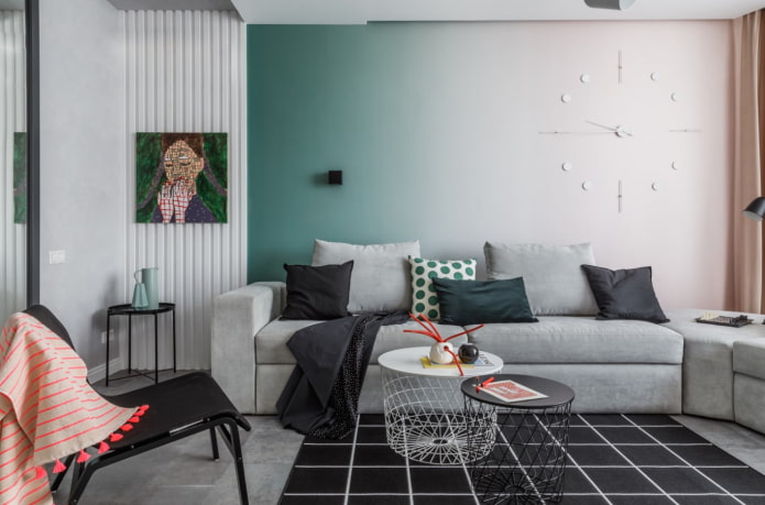 textiles in a modern living room