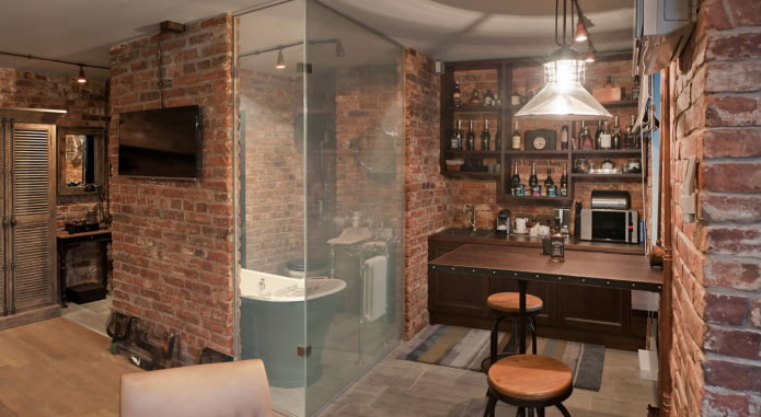 semi-matt glass in the interior