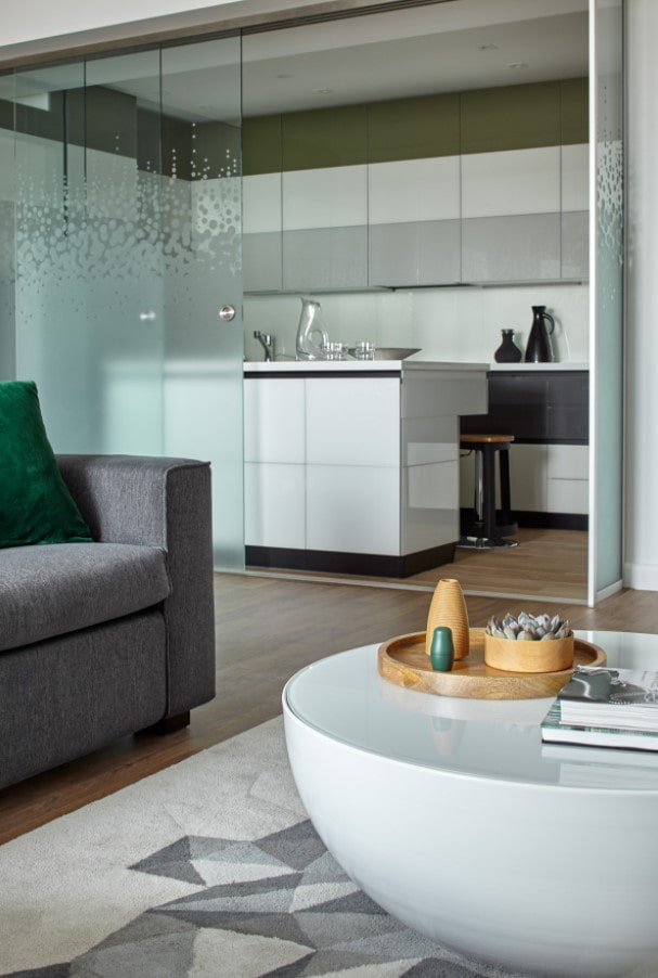 sliding partitions in the interior