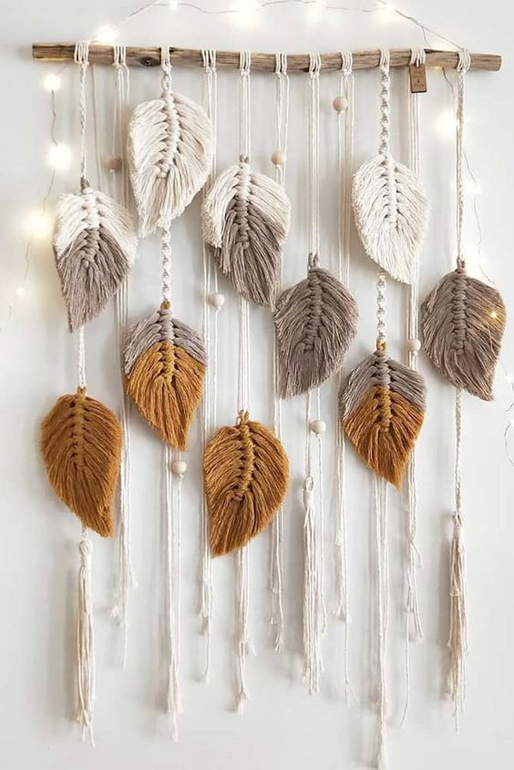 Macrame leaves Macrame leaves