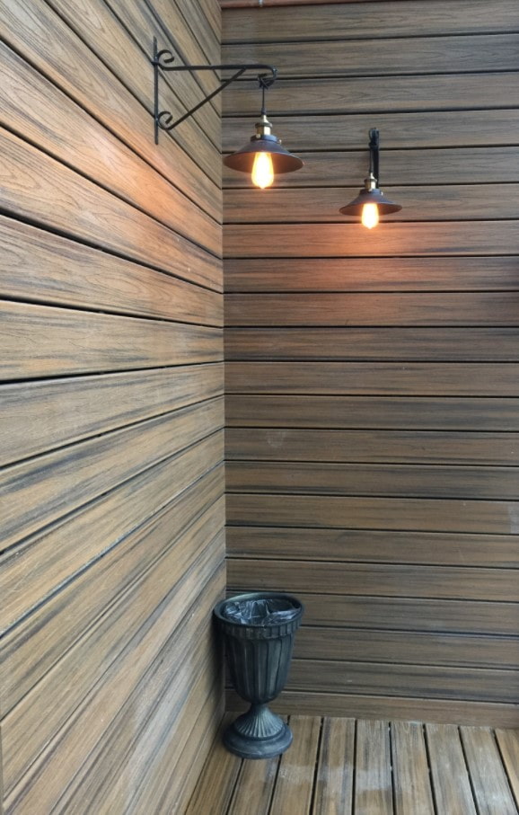 finishing the balcony with a board finishing the balcony with a board