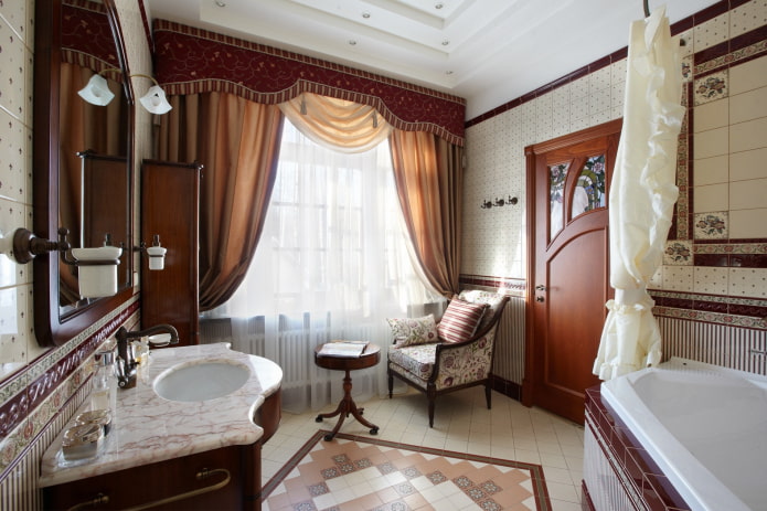 spacious bathroom with window