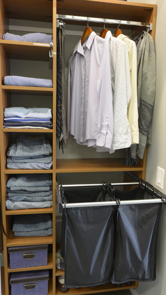 Baskets in the dressing room