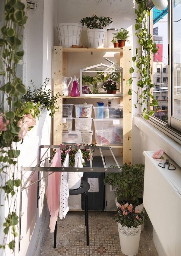 Utility room on the loggia