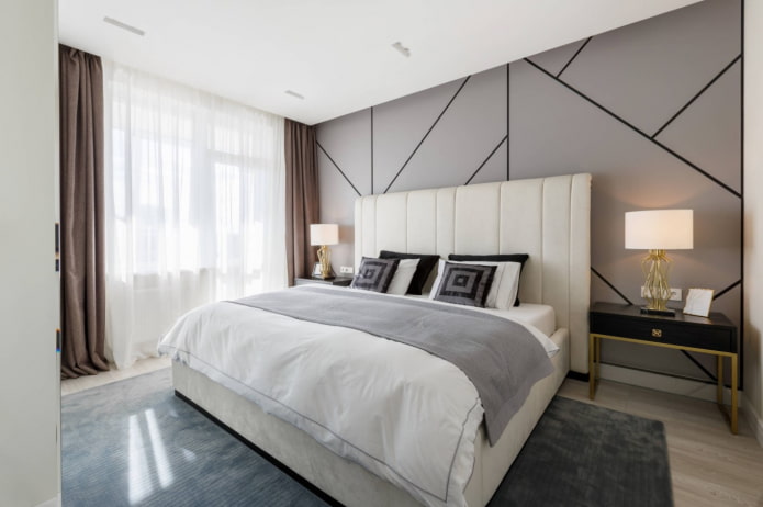 the wall behind the bed in the bedroom the wall behind the bed in the bedroom