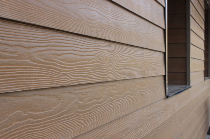 fiber cement siding on the house