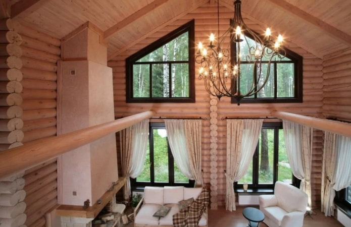 windows in two rows in the living room windows in two rows in the living room