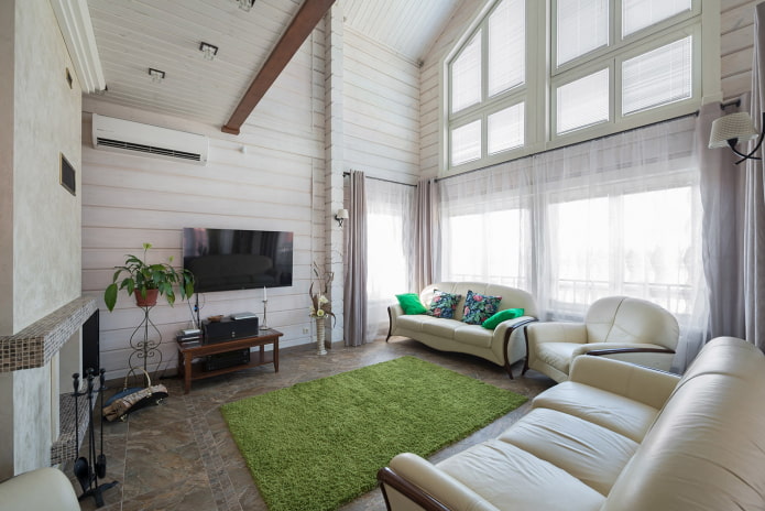 curtains in the living room with a second light curtains in the living room with a second light