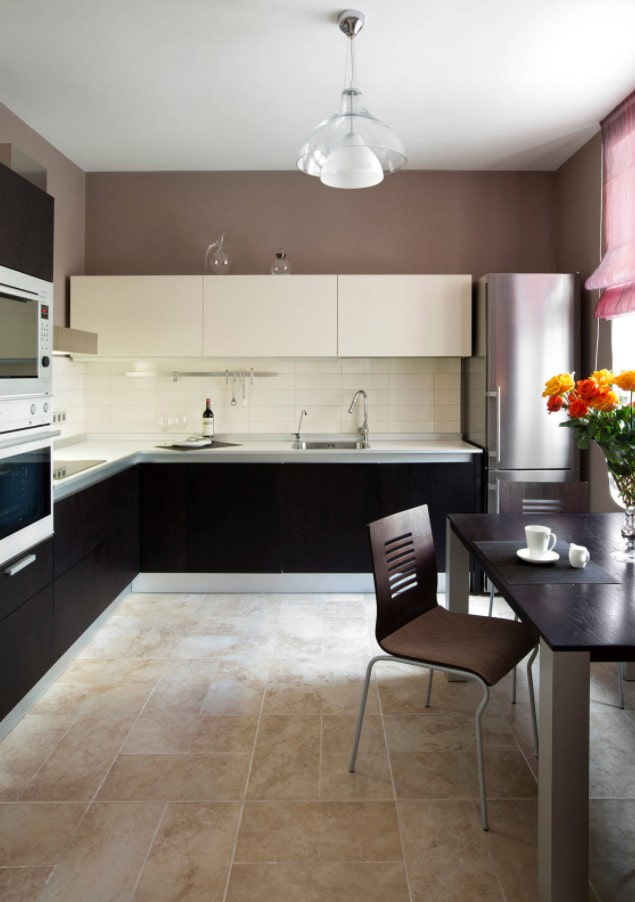 corner two-tone kitchen corner two-tone kitchen