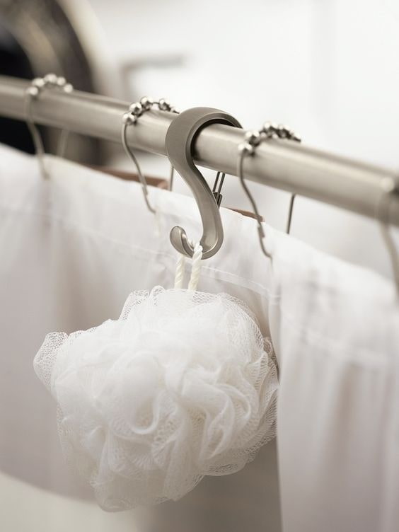 Sponge behind the curtain