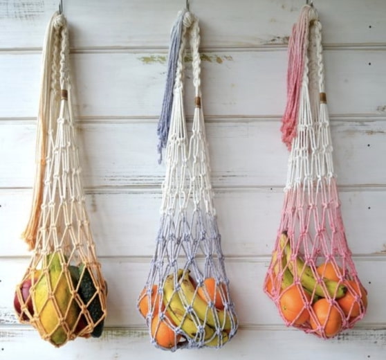 Fruit in a string bag