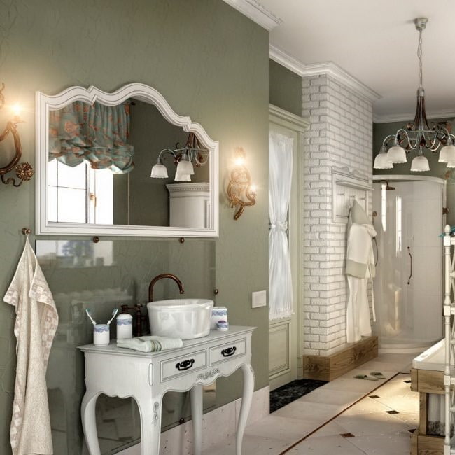 Provence style bathroom Provence style bathroom